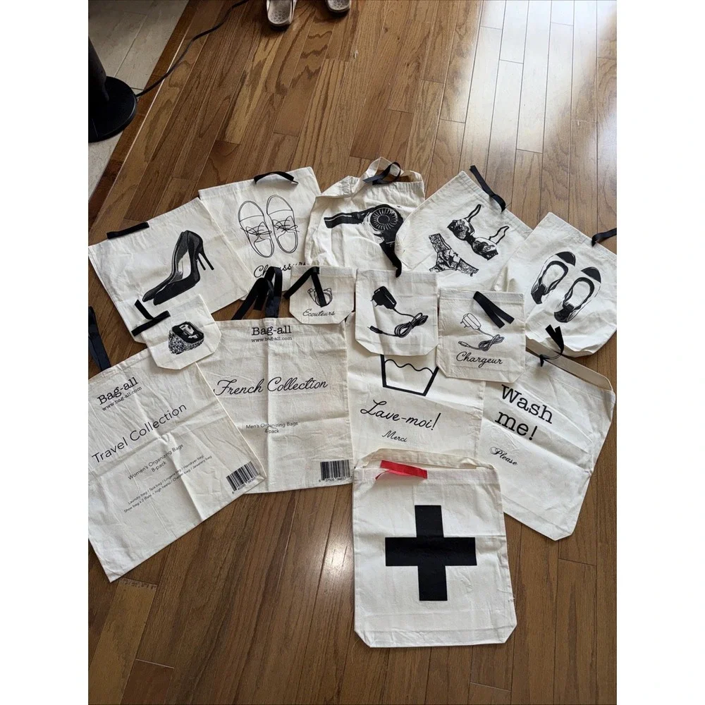 Bag All Packing Bags Drawstring‎ Close Set Of 13 Never Used. 4533 All Sizes